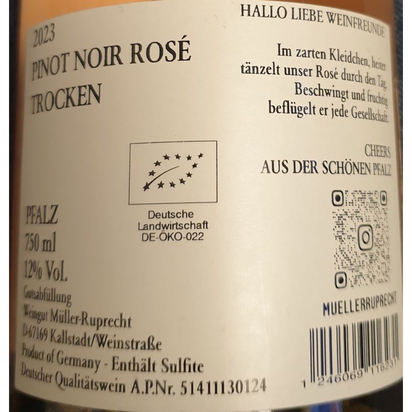 MR Pinot rose trocken 2023 0,75l