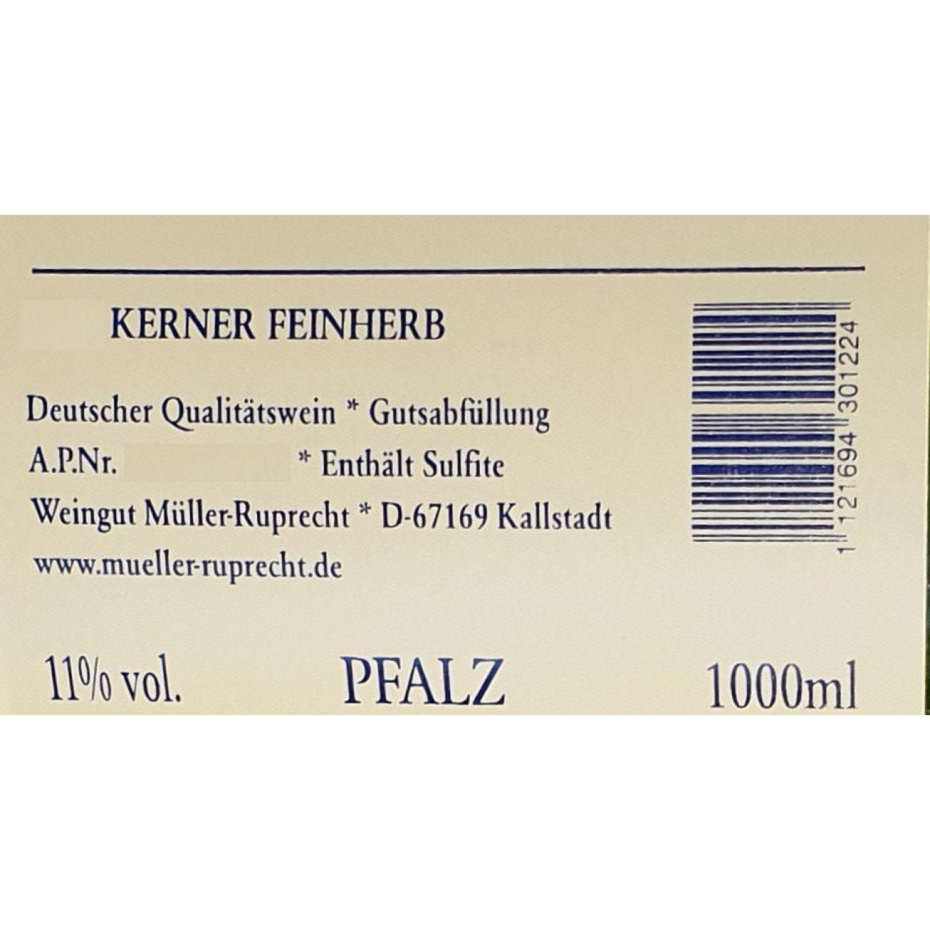 MR Kerner Feinherb 2023 1,00l