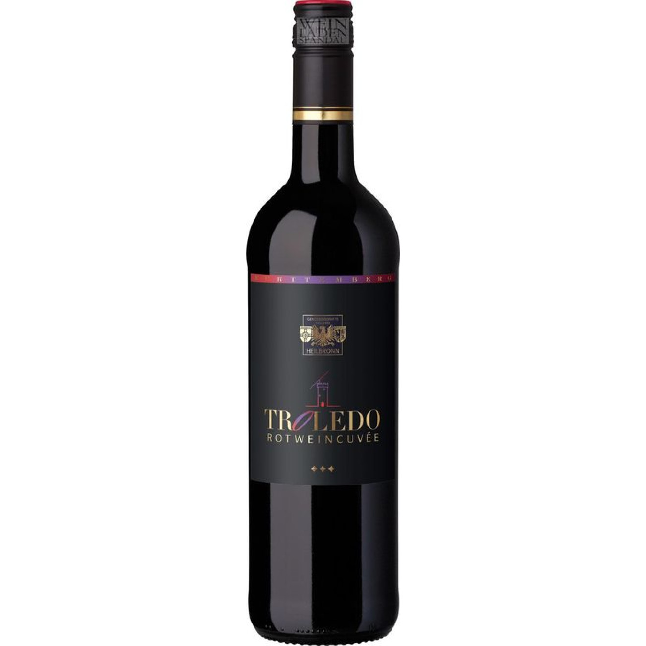 Troledo Rotwein QbA Cuvee Trollinger, Lemberger und Dornfelder >>Restposten<< 2017 0,75l
