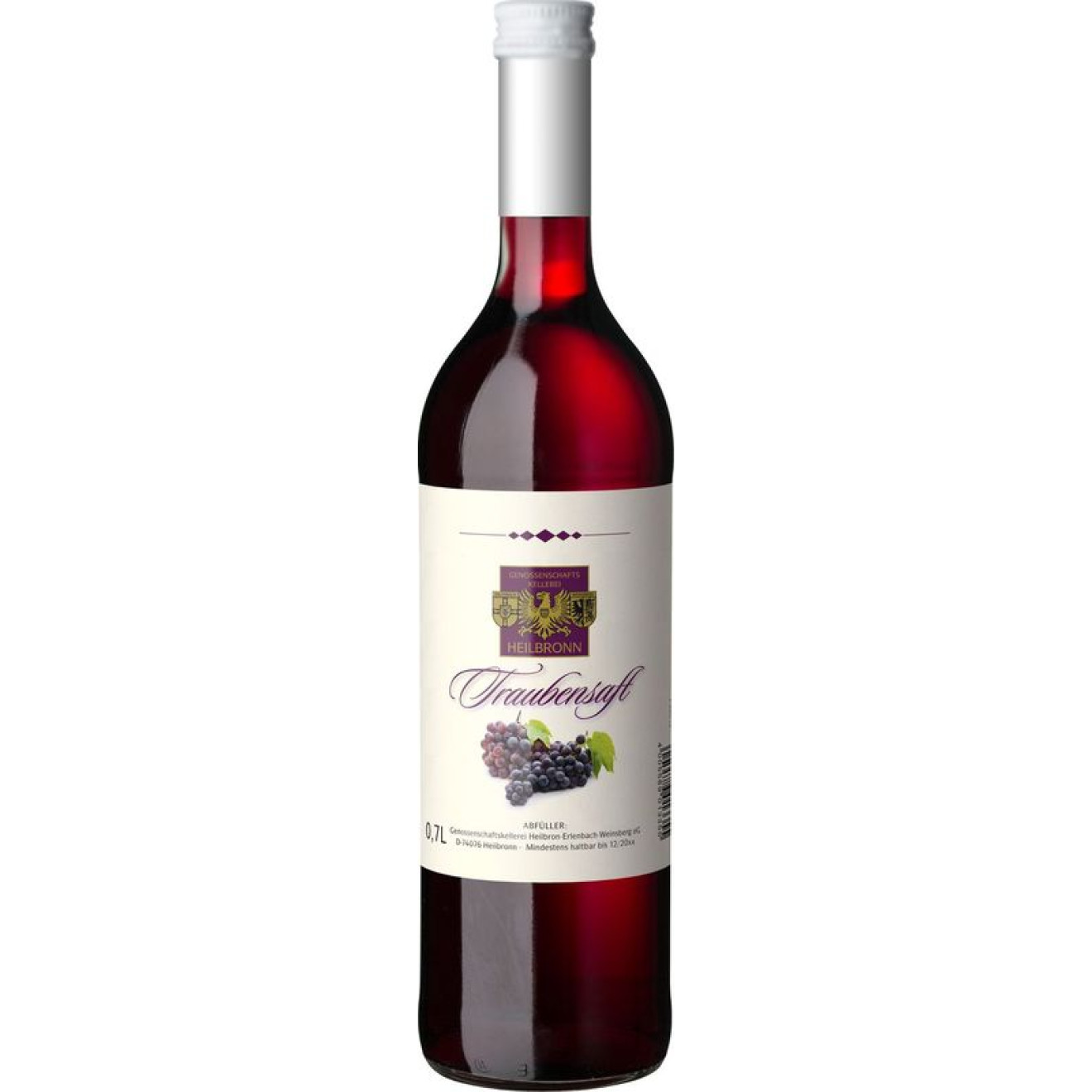 Heilbronner Roter Traubensaft alkoholfrei 0,75l