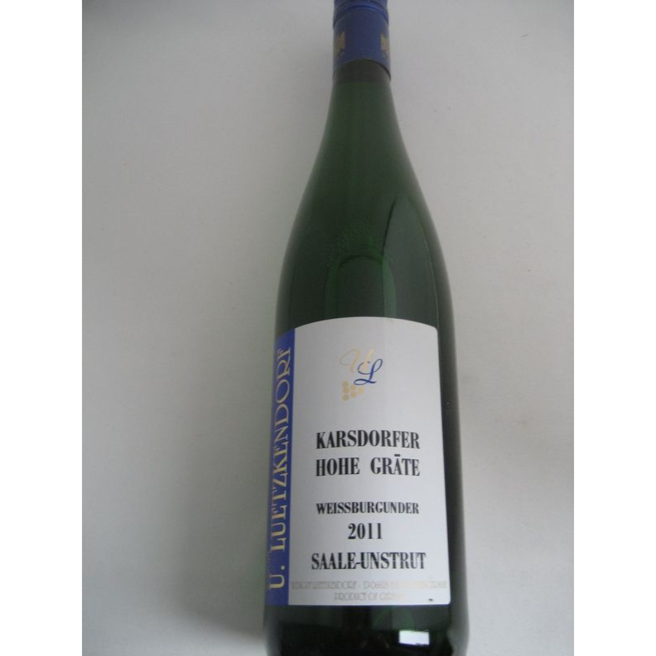 Karsdorfer Hohe Gräte Weißer Burgunder QbA 2011 0,75l