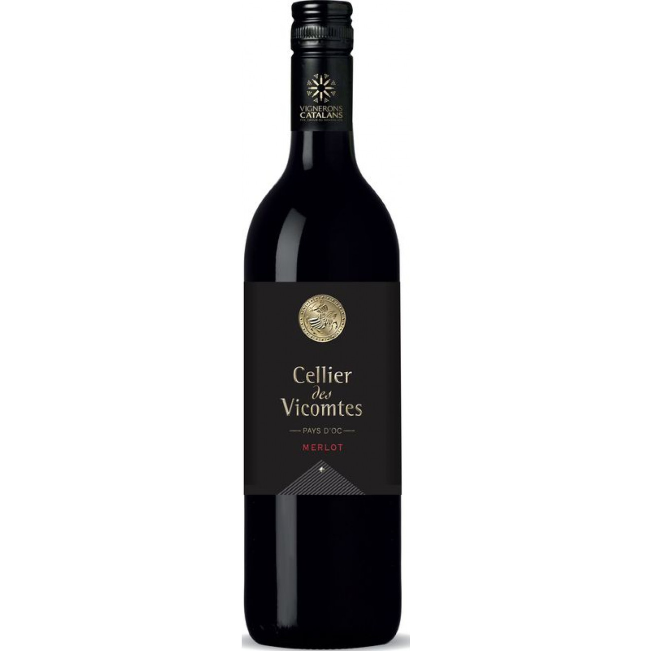Cellier des Vicomtes Merlot Vin de Pays d`Oc rouge IGP 2021 1,00l