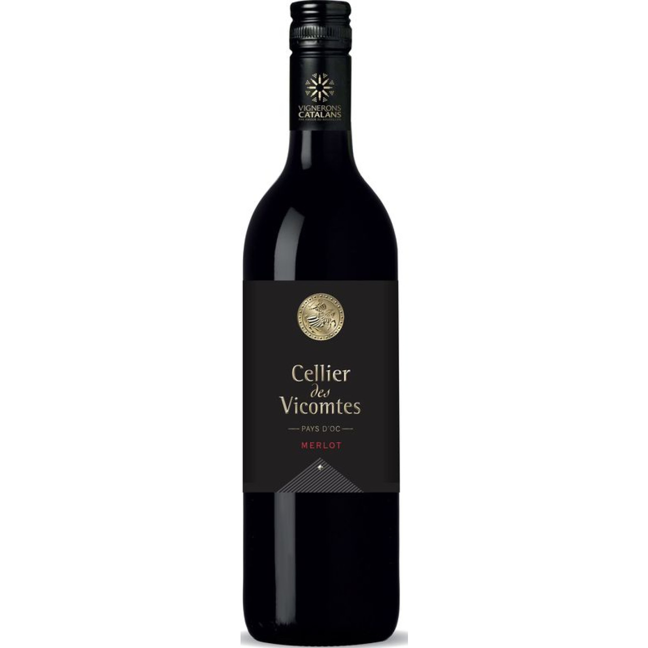 Cellier des Vicomtes Merlot Vin de Pays d`Oc rouge IGP 2022 1,00l