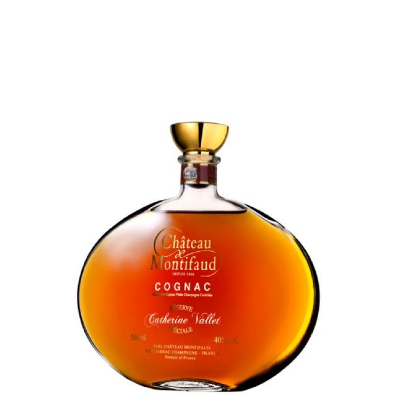 Cognac Montifaud Carafe SABINA RSCV 40% in der Geschenkverpackung 0,50l