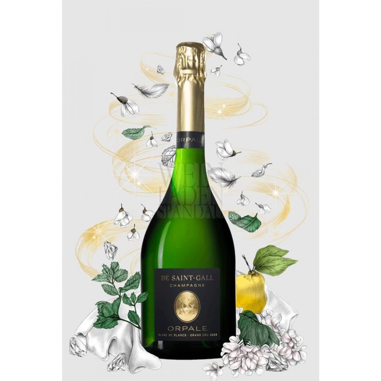 Champagne de Saint Gall Grand Cru Cuvee Prestige Cuvee Opale Milleseime 2004  0,75l