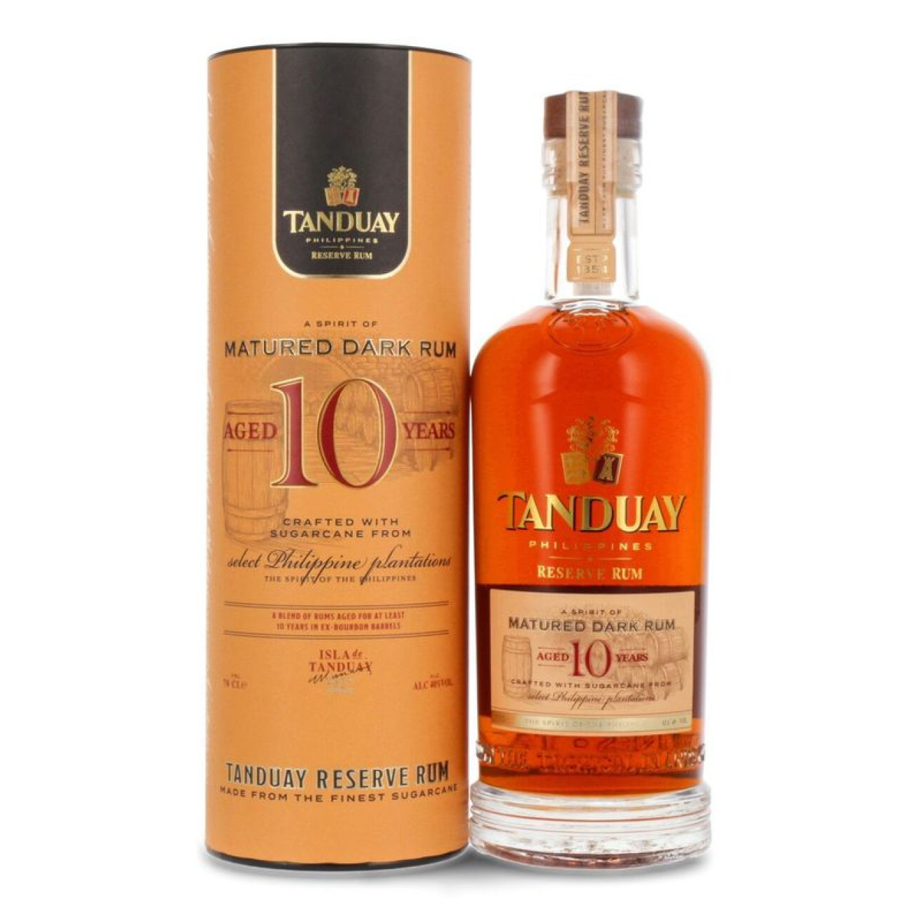 Tanduay 10 YO Reserve Rum 40% vol. 0,70l