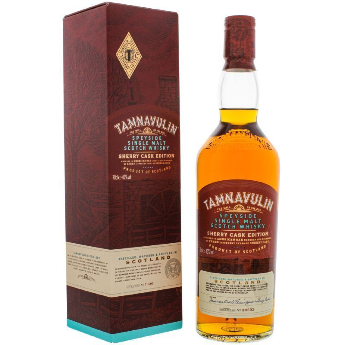 Tamnavulin Speyside Single Malt Scotch Whisky Sherry Cask 40% 0,70l