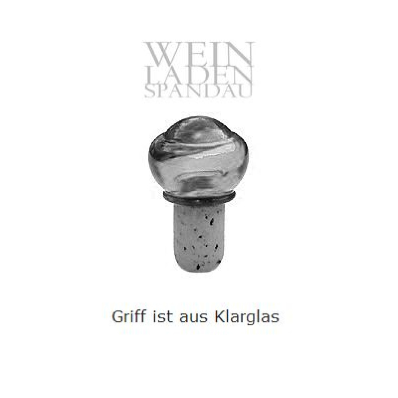 Glasstopfen Reza mit 19mm Korken 1,00St