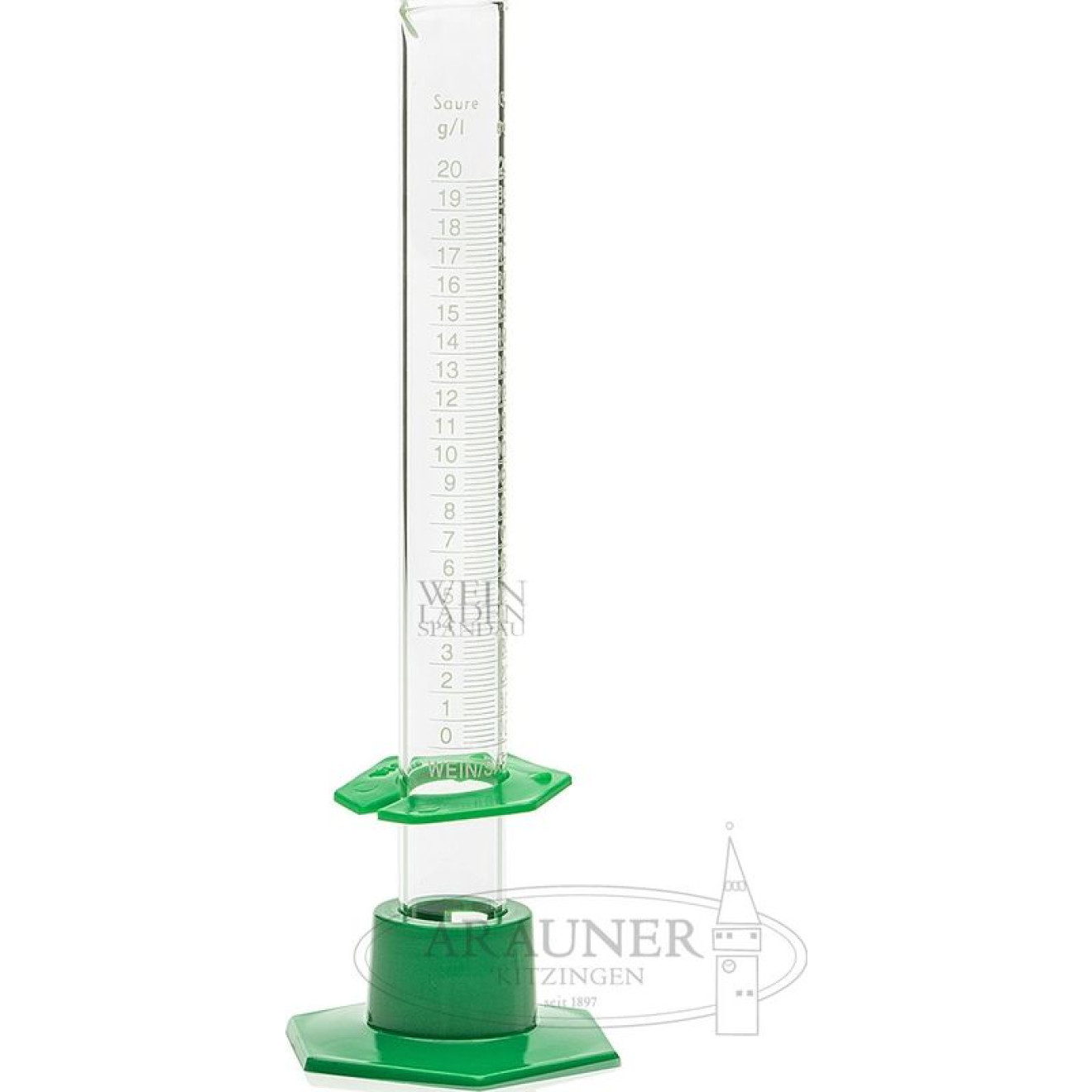 20ml Acidometer Ersatz-Glaszylinder 1,00St