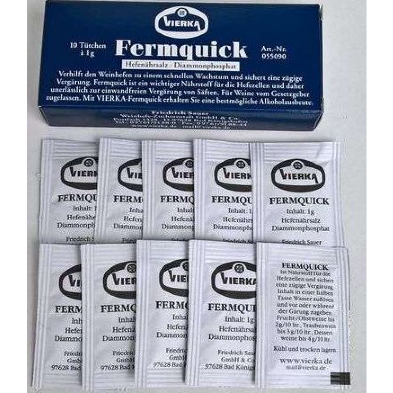 Hefenährsalz Fermquick 10 x 1g Tüten 0,10kg