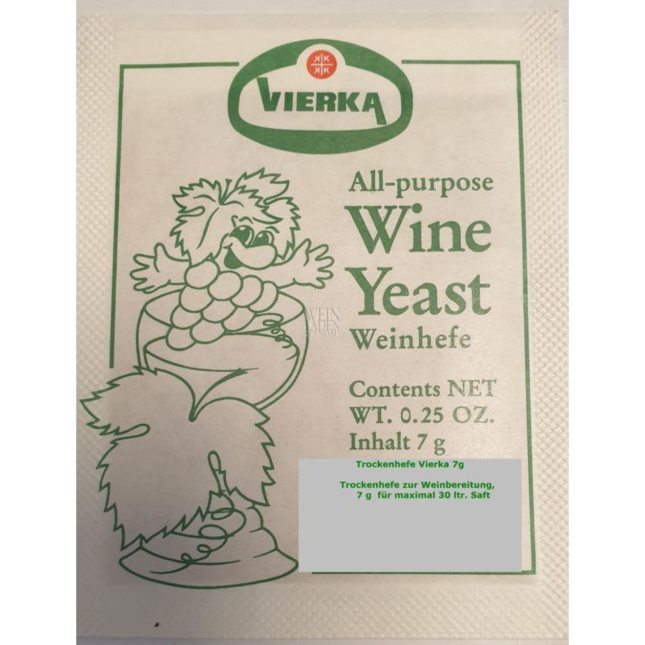 Trockenhefe Weißwein Vierka 7g