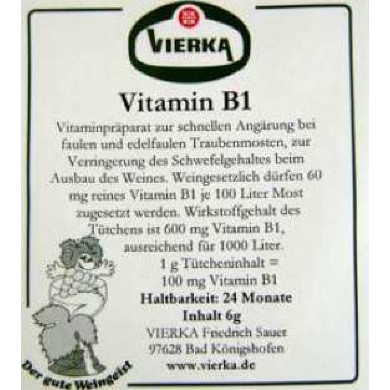 Vitamin B1 Vierka - 6g