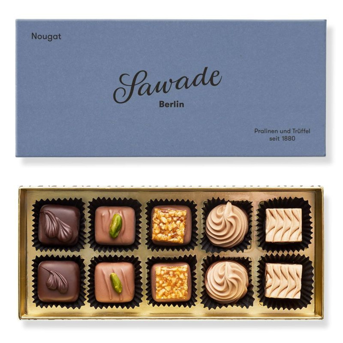 SAWADE Pralinenschachtel Nougat 105g