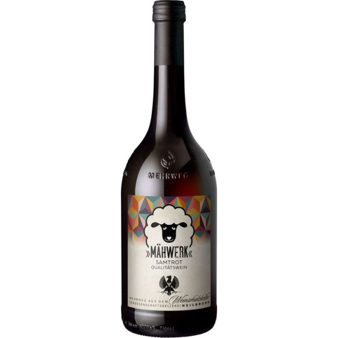 Mähwerk Samtrot feinherb QbA 2023 0,75l