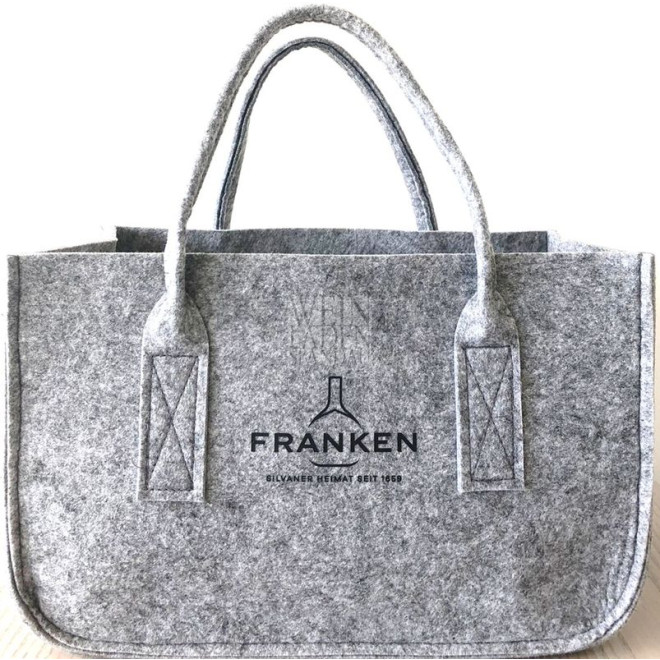 Filztasche in Grau ca. 40 x 25 x 20 cm (B x H x T)