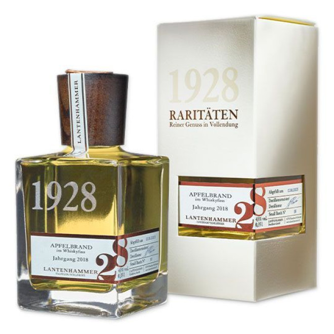 Apfelbrand im Whiskyfass Jahrgang 2018 Lantenhammer 42% 0,35l