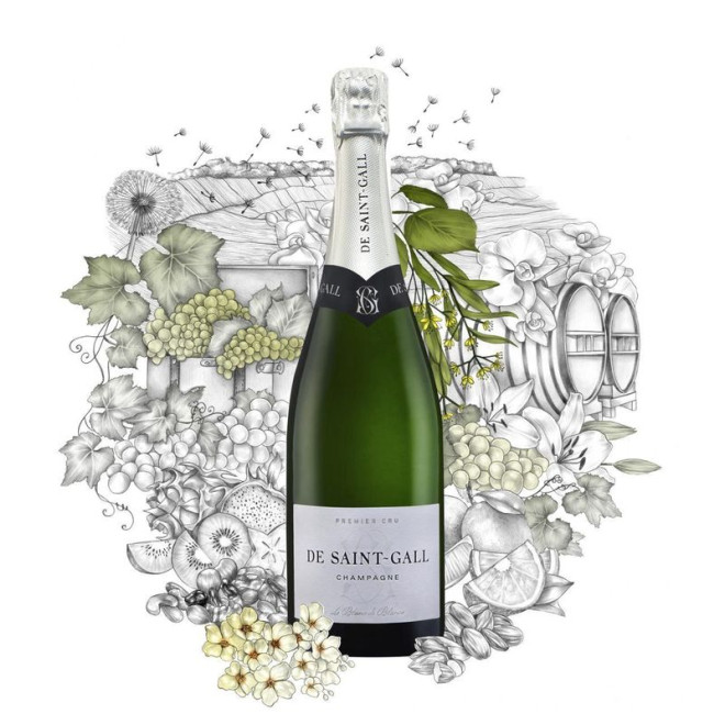 Champagne de Saint Gall Premier Cru Brut Blanc des Blancs 0,375l ausverkauft