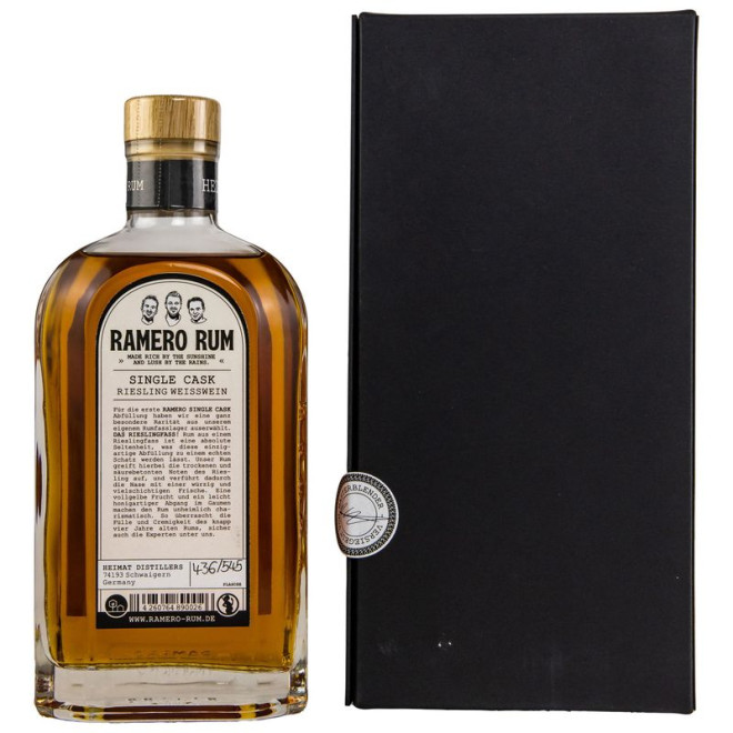 RAMERO Rhum 2018/2022 - 4 y.o. - Single Cask Riesling 54,2% 0,50l