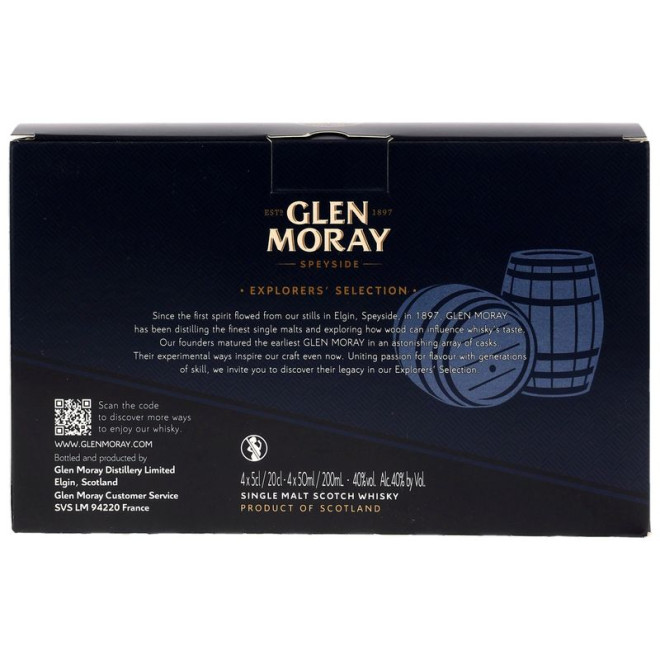 Glen Moray Tasting Set 4x0,05l - neue Ausstattung 40%