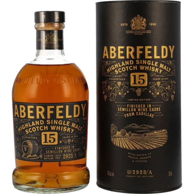 Whisky Aberfeldy 15 J Semilion Finished 43% 0,70l