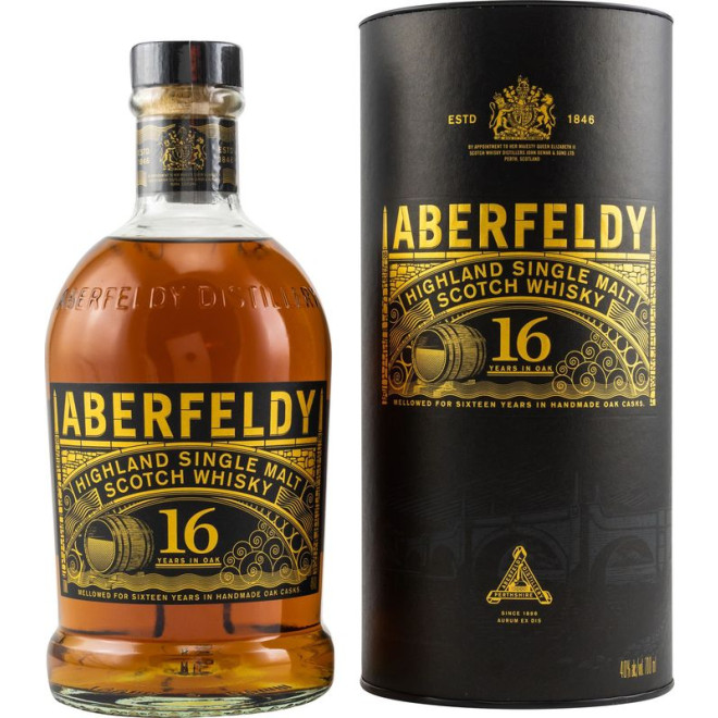 Whisky Aberfeldy 16J Highland Single Malt 40% 0,70l