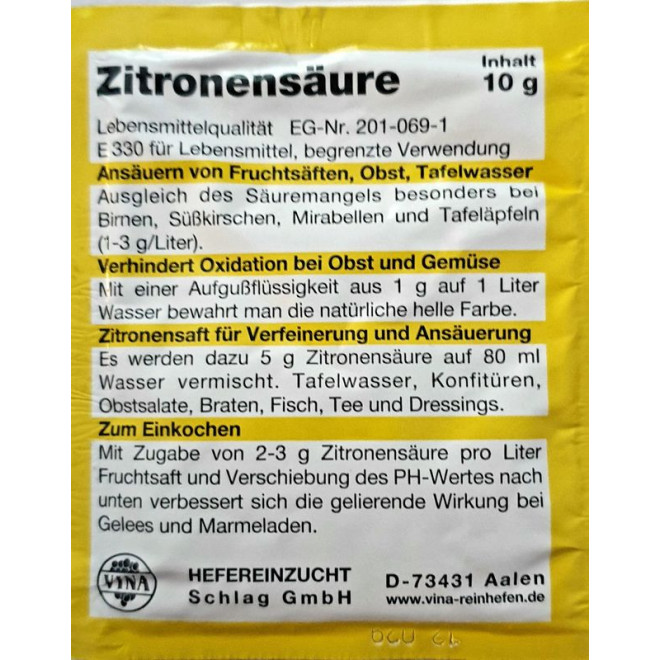 Zitronensäure 10g