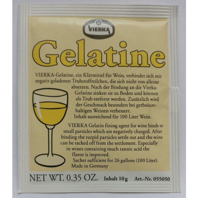 Gelatine Vierka 10g Tütchen