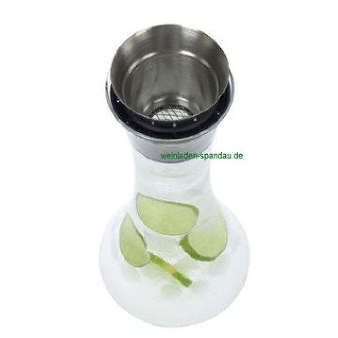 Patent Wein- und Wasserkaraffe 1l mit Ausgiesseinsatz und Filter zum tropffreien Ausgiessen 1,00St