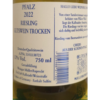 Müller Ruprecht Riesling Pfalz trocken 2023 0,75l