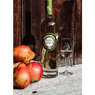 Holzfass Obstbrand aus Äpfeln und Birnen 40% 0,35l