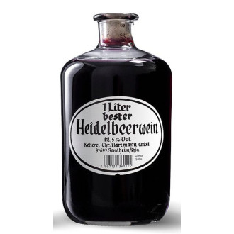 Heidelbeerwein in der Apothekerflasche 1,00l