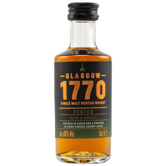 Whisky Glasgow 1770 SM Peated Rich & Smoky Mini 46% 0,05l