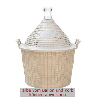 20l Glasballon im Plastikkorb 1,00St Restposten