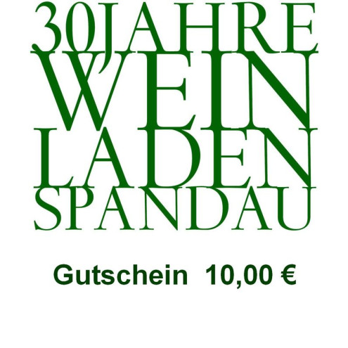 Gutschein für 10,00 Euro 1,00St
