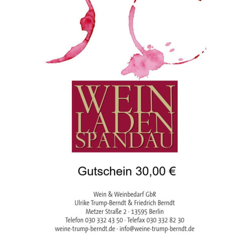 Gutschein für 30,00 Euro