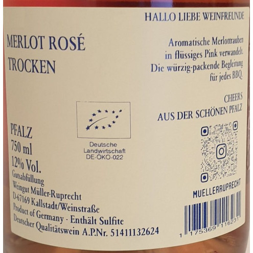 MR Pink Lady Merlot rosé BIO 2024 0,75l