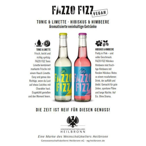 -Fazzo Fizz- Tonic und Limette 0,33l - aromatisiertes weinhaltiges Getränk