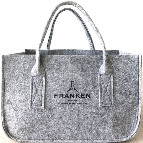 Filztasche in Grau ca. 40 x 25 x 20 cm (B x H x T)