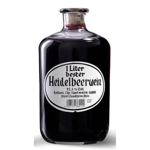 Heidelbeerwein in der Apothekerflasche 1,00l