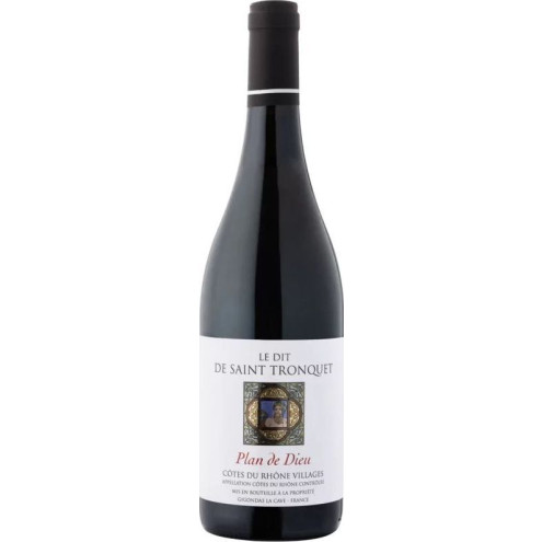 Plan de Dieu -Le Dit de Saint Tronquet- AOC Cotes du Rhone Village rouge 0,75l 2022