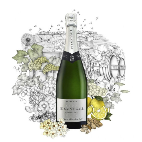 Champagne de Saint Gall Premier Cru Extra Brut Blanc des Blancs 0,75l