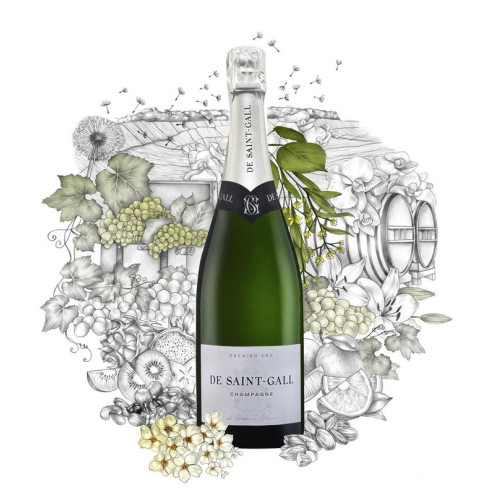 Champagne de Saint Gall Premier Cru Brut Blanc des Blancs 0,75l