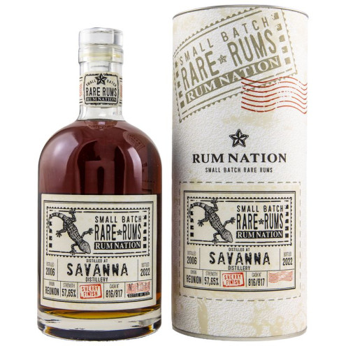 Savanna Traditionel 2006/2022 - Rum Nation `Sherry Finish` 0,7l 56,6%