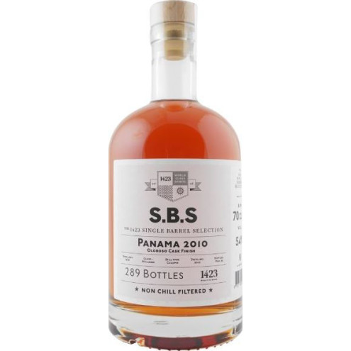 S.B.S. Rum Panama 2010 Oloroso Cask Finish 54% 0,70l S.B.S. Rum Panama 2010 Oloroso Cask Finish 54% 0,70l