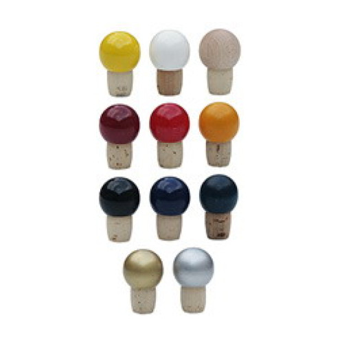 20mm Kugelholzgriffkorken grün 1,00St