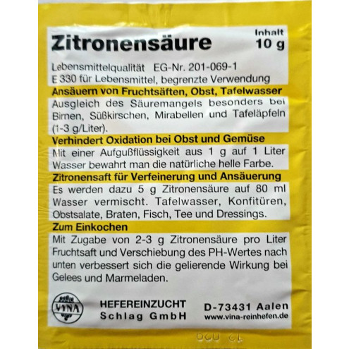 Zitronensäure 10g