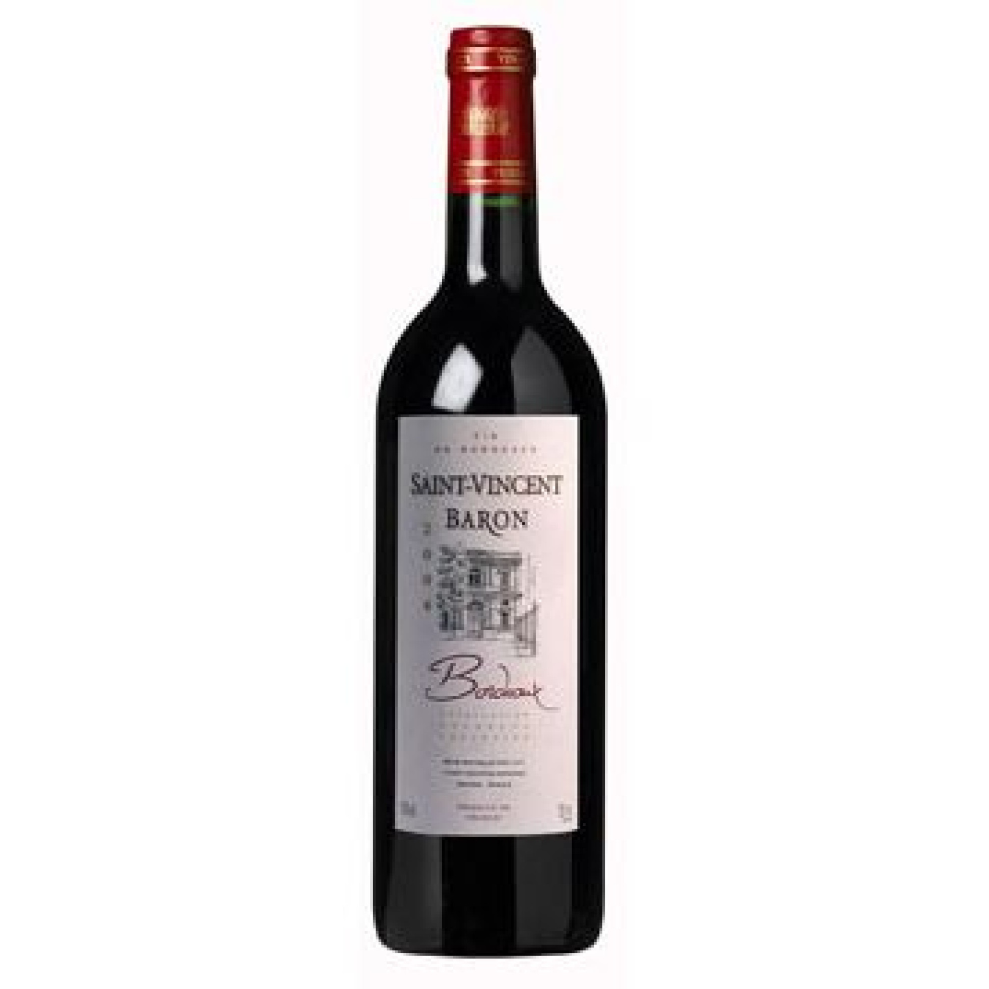 Saint-Vincent Baron rouge AOC Bordeaux 2012 1,00l Saint-Vincent Baron rouge AOC Bordeaux 2012 1,00l